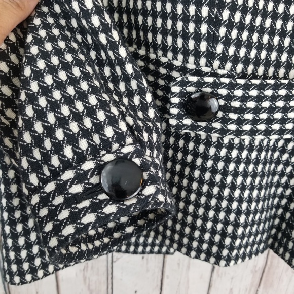 Ann Taylor Petites 10P Black and White Blazer EUC - Picture 5 of 6